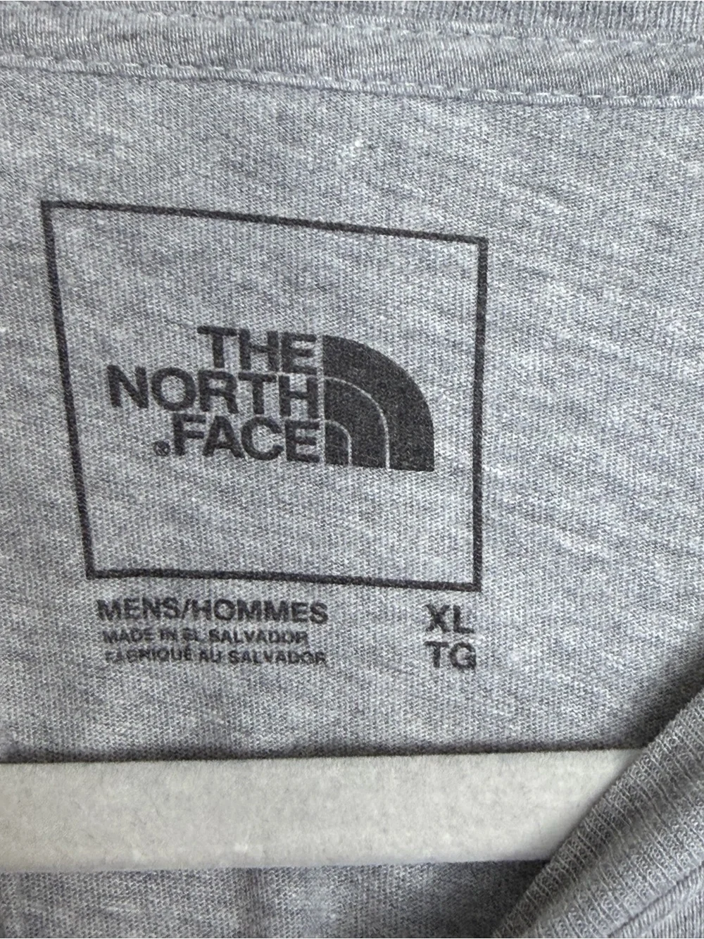 The North Face Gray Long Sleeve Logo Tee Men’s XL